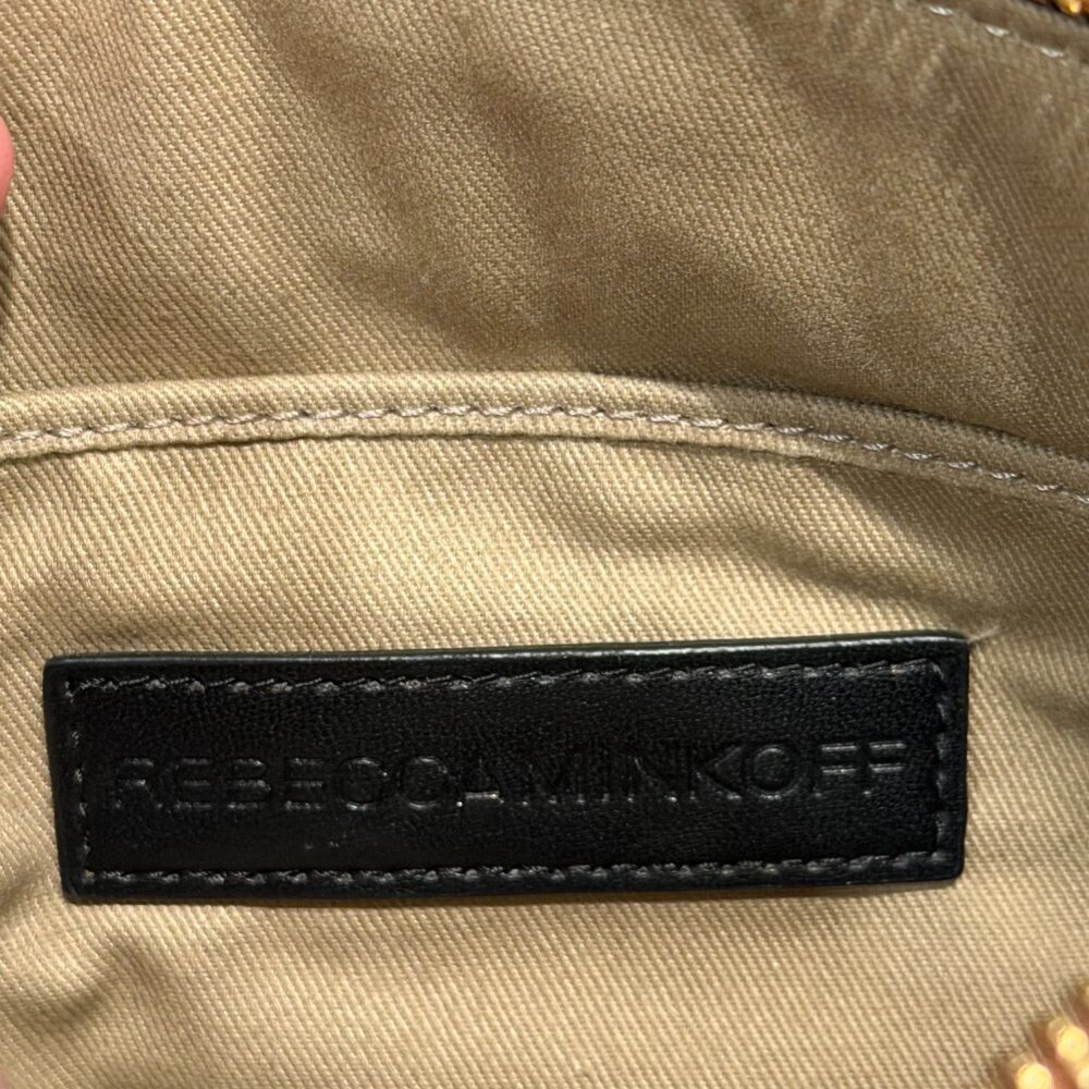 Rebecca Minkoff Mini MAC Tan Suede Crossbody Bag with Tassels - Picture 4 of 10